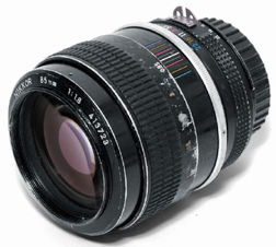 Nikon's 85mm f/1.8 telephoto lens Ai spec