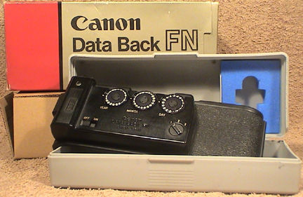 Canon New F-1 - Data Backs