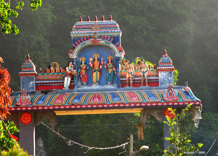 An indian temple arc in Ipoh cave temple
