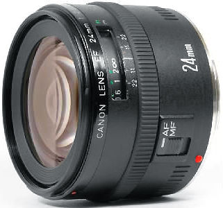 Canon EF 24mm f/2.8 sideview
