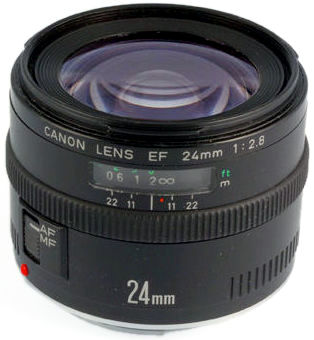 Canon EF 24mm f/2.8 AFD Ultrawideangle lens