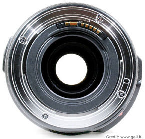Canon EF 70-300mm zoom IS rear view