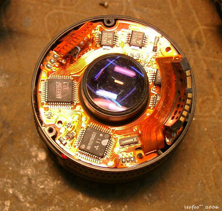 A typical view of a Stripped down EF lens