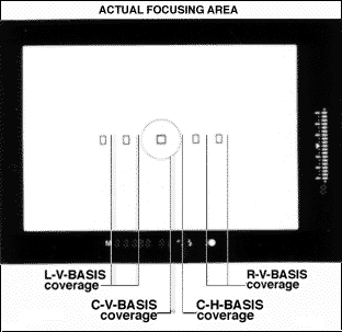 BASIS chip in relation to Viewfinder AF selection 