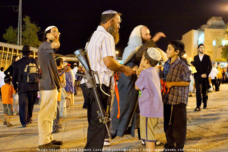 Settler, Western Wall, Jerusalem by Daman Lynch
