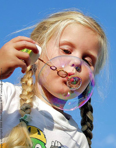 Grand Daughter at play .. bubble time.. Loading ...