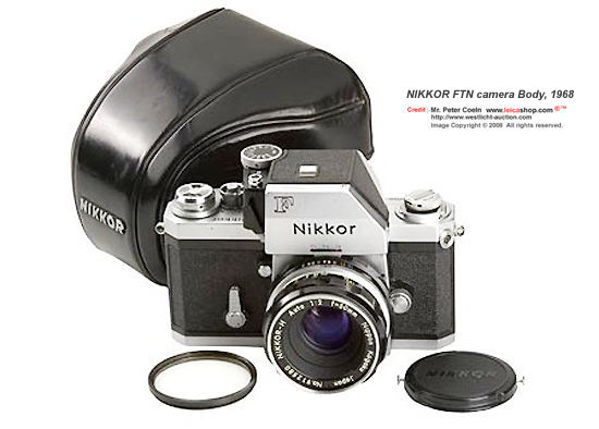 The Nikkor F camera with matching 