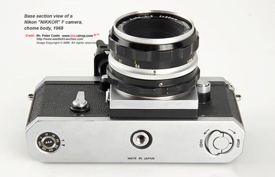 Base view section of NIKKOR-F, 1968