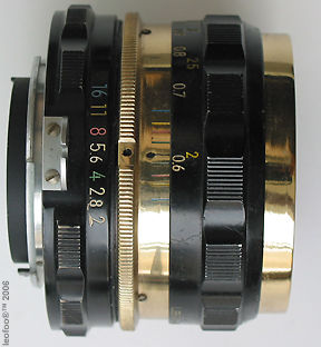 Matching 50mm f/2 Gold Nikkkor lense