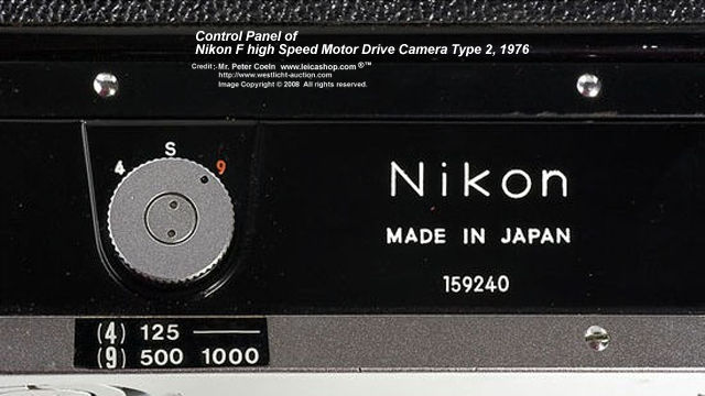 Control module at the rear section of the Nikon F High Speed Motor Drive Camera, 1976 Version 2
 