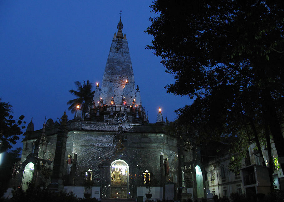 Church-liked Buddhist Temple in Yangon, Myanmar