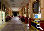 The corridor that leads to the main shrine at Dhammikarama Burmese Temple 