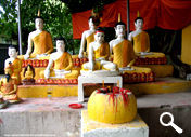 The rear section locates many Buddha images of Indian flavour