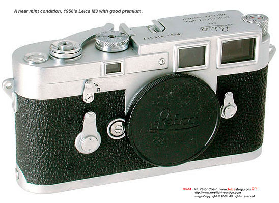 Leica M3 chrome double stroke. Serial Number: 818517. Approx Year: 1956