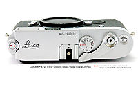 Top plate view, LEICA MP 0.72x Silver Chrome Finish Model