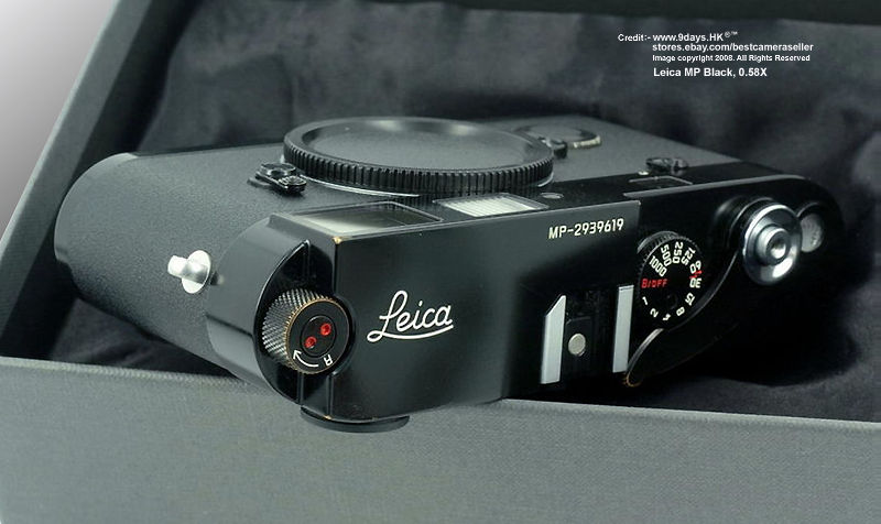 LEICA MP Black Lacquer, 0.58X model top view
