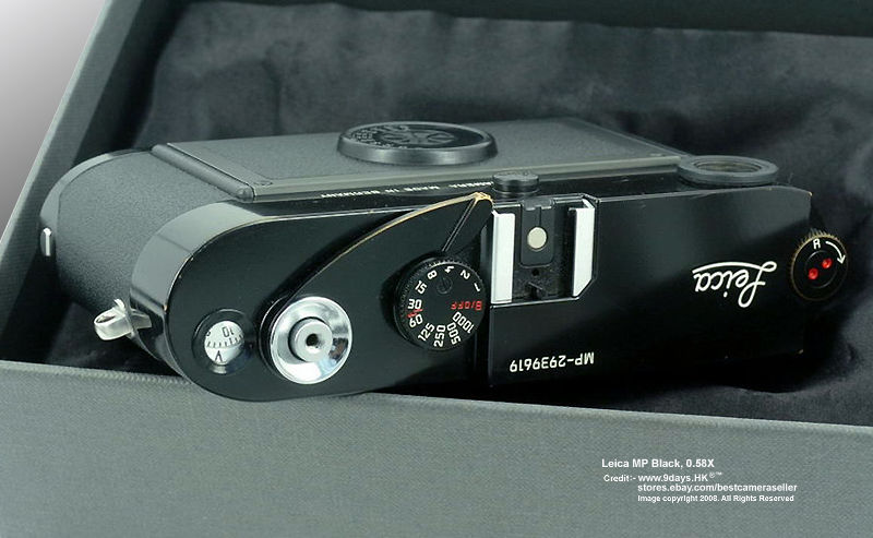 LEICA MP Black Lacquer, 0.58X model top plate view