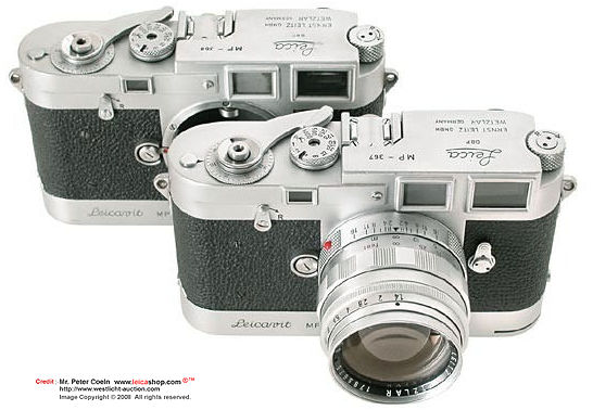 Front view of the Leica MP