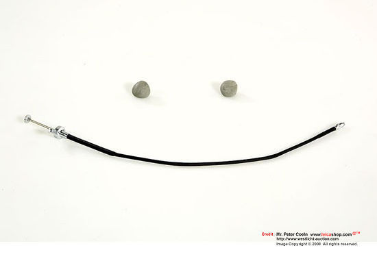 A creative, cute shot of cable release for Leica M3 Olive Bundeseigentum outfit, 1959 by Leicashop Auction house