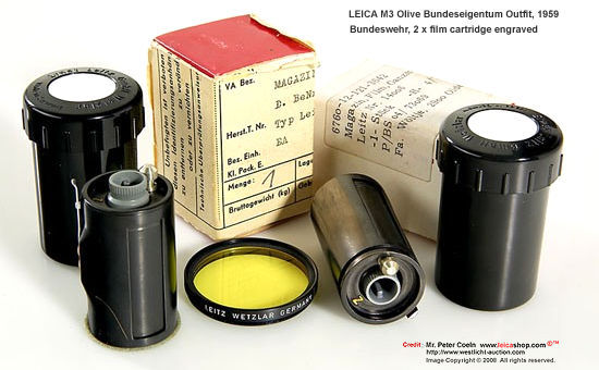 Leica M3 Olive Bundeseigentum outfit, 1959