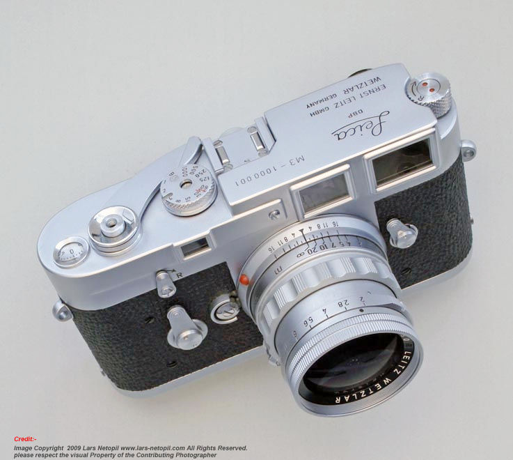Leica M3-1000001  chrome camera to Alfred Eisenstaedt in 1960 prepared by LARS Netopil