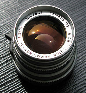 Leica Summicron-M 1:2/50mm Special Colombo '92 collectible edition with engraved lens data 