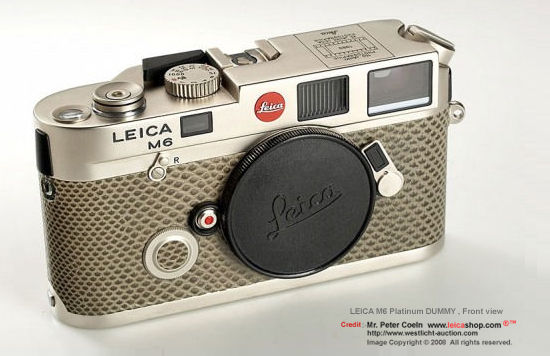 LEICA M6 Platinum Dummy camera, 1989 - LEICA M6 Related Models