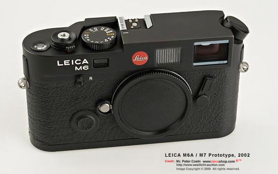 A rare LEICA M6A / M7 Prototype model with AUTO exposure control, 2002 auctioned by Leicashop