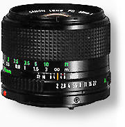 Wide Angle Lens With Rear Cap and Case for FD Mount V38 Canon FD 35mm f/2.8 S.S.C 