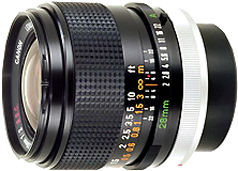 Canon Lens FD 28mm f/2.0 S.S.C. & f/2.8 S.C.