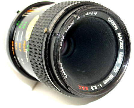 Canon Macro Lens FD 50mm f/3.5 S.S.C. and Canon Macro Lens FD