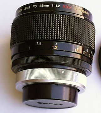 Canon Lens FD 85 f/1.2 S.S.C. and Canon Lens FD 85mm f/1.8 S.S.C.