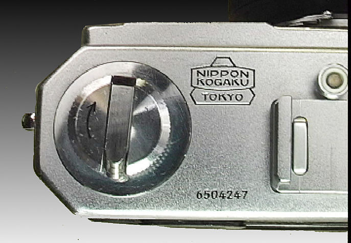 Nikon S4 (RF) Rangefinder camera film rewind crank and serial number