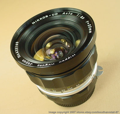20mm f/3.5 Nikkor-UD Auto Lens