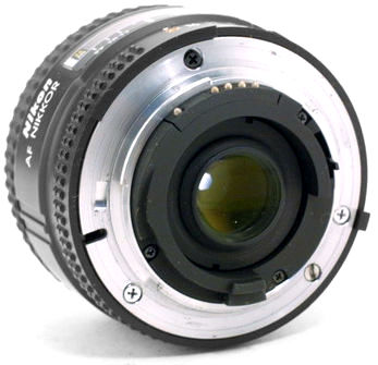 Nikon AF-Nikkor 28mm f/2.8D by Shutterblade.com rear view