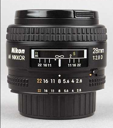 Nikon AF-Nikkor 28mm f/2.8D with renewed optical contruction side view from Roland vink site