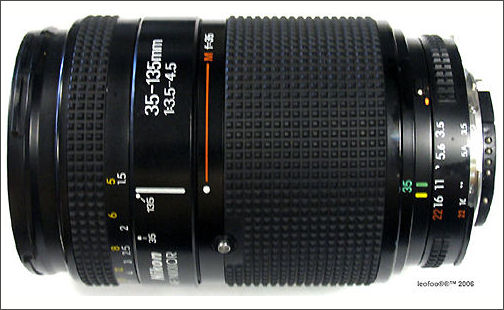 Nikon AF (Autofocus) Zoom Nikkor 35-135mm f/3.5~4.5 Ai-S zoom lens