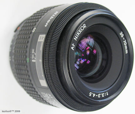 Nikon autofocus (AF) Zoom Nikkor 35-70mm lens Group - Index Page