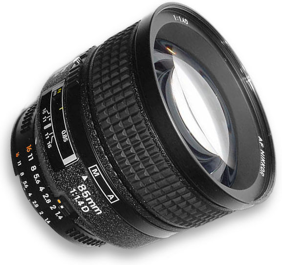 Nikon AF (Autofocus) Nikkor 85mm f/1.4D medium telephoto lens