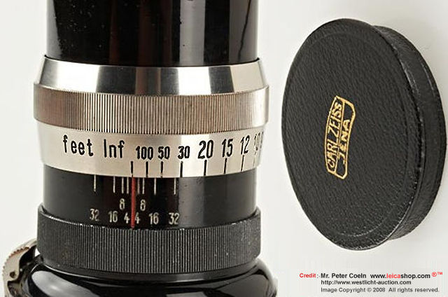Contax Carl Zeiss rangefinder (RF) 135mm (13.5cm) focal length 