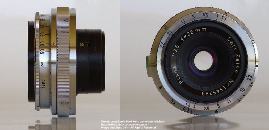 Carl Zeiss 35mm lenses for rangefinder cameras - MIR Image Library