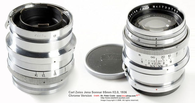 Contax Carl Zeiss 80mm (8cm) focal length lenses - Part One of MIR 