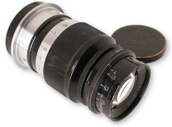 Leica Ernst Leitz Wetzlar f=9cm 1:4.0 ELMAR short telephoto lens