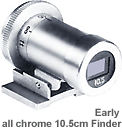 Early chrome version of the Nikon 10.5cm Optical Finder