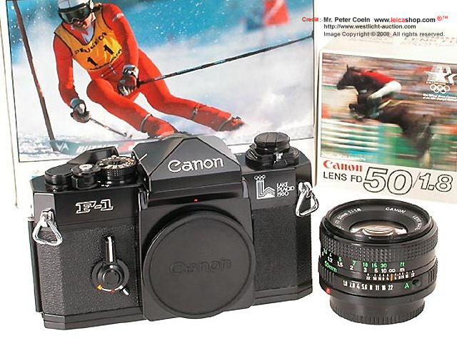 Canon F1n - Montreal Olympic 1976 and Lake Placid Model, 1980