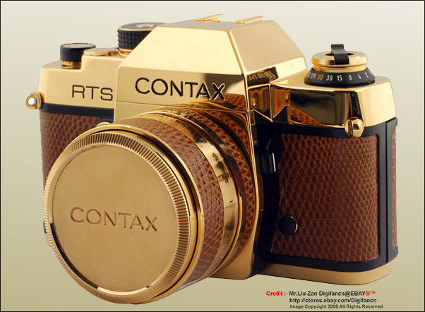 Information on Contax RTS Gold with matching Gold Carl Zeiss ...