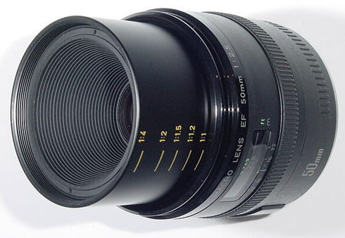Canon EF 50mm f/2.5 Compact MACRO lense - Index Page