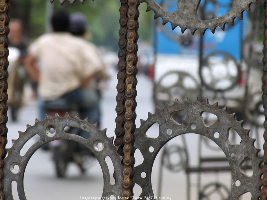 Cambodian primary road transport, motorcycles..